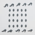Grand Cathay Jade Warriors Heads x 20 - Warhammer - Spare Part