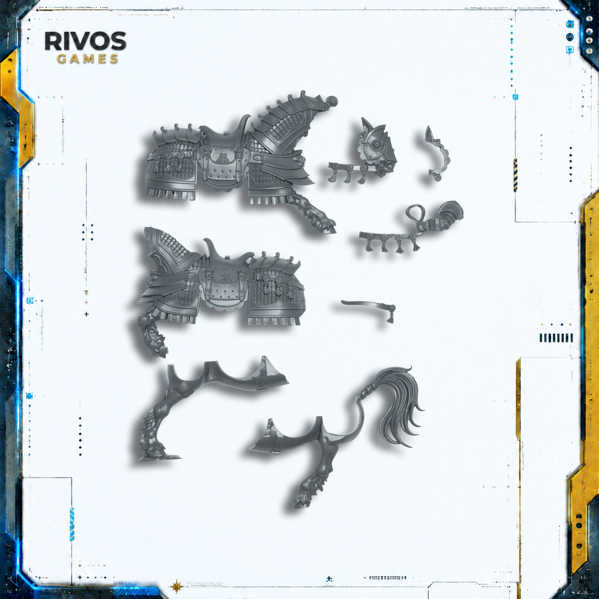 Warhammer Grand Cathay Jade Lancers Horse B - Bits (Bitz)