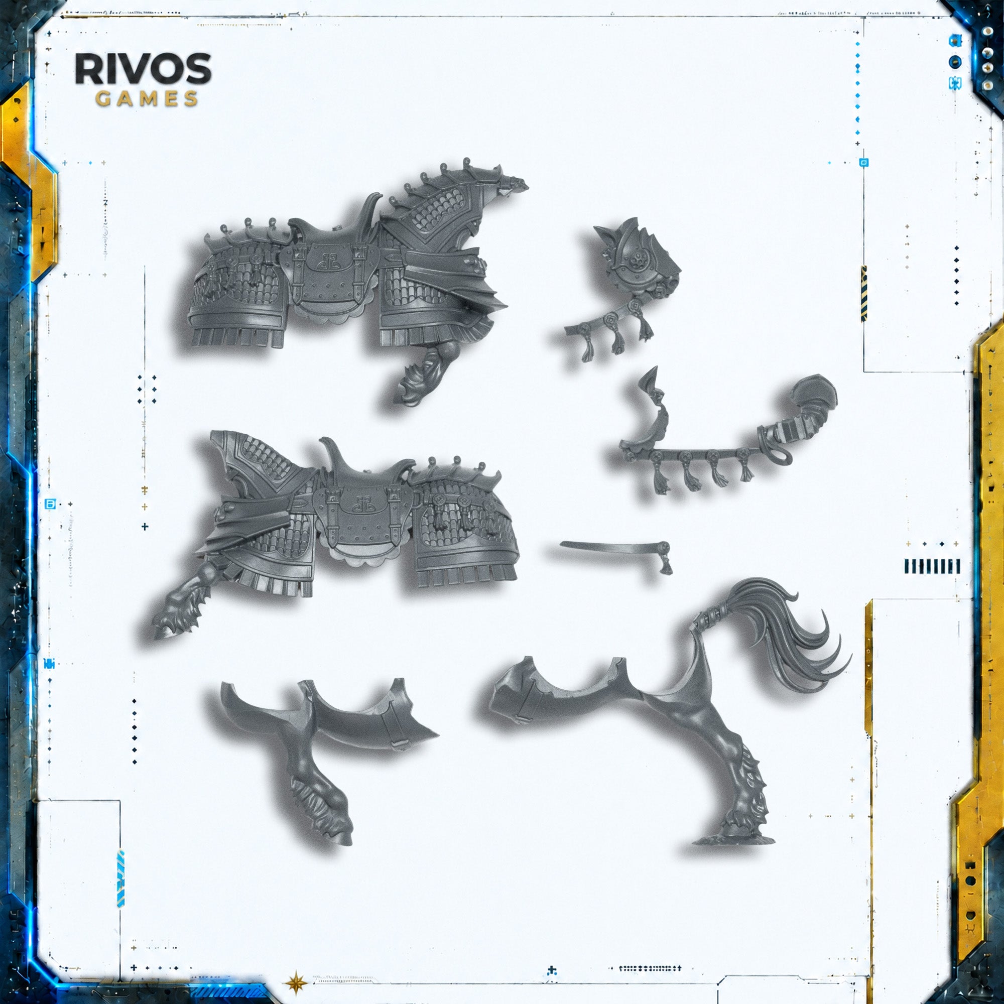 Warhammer Grand Cathay Jade Lancers Horse C - Bits (Bitz)
