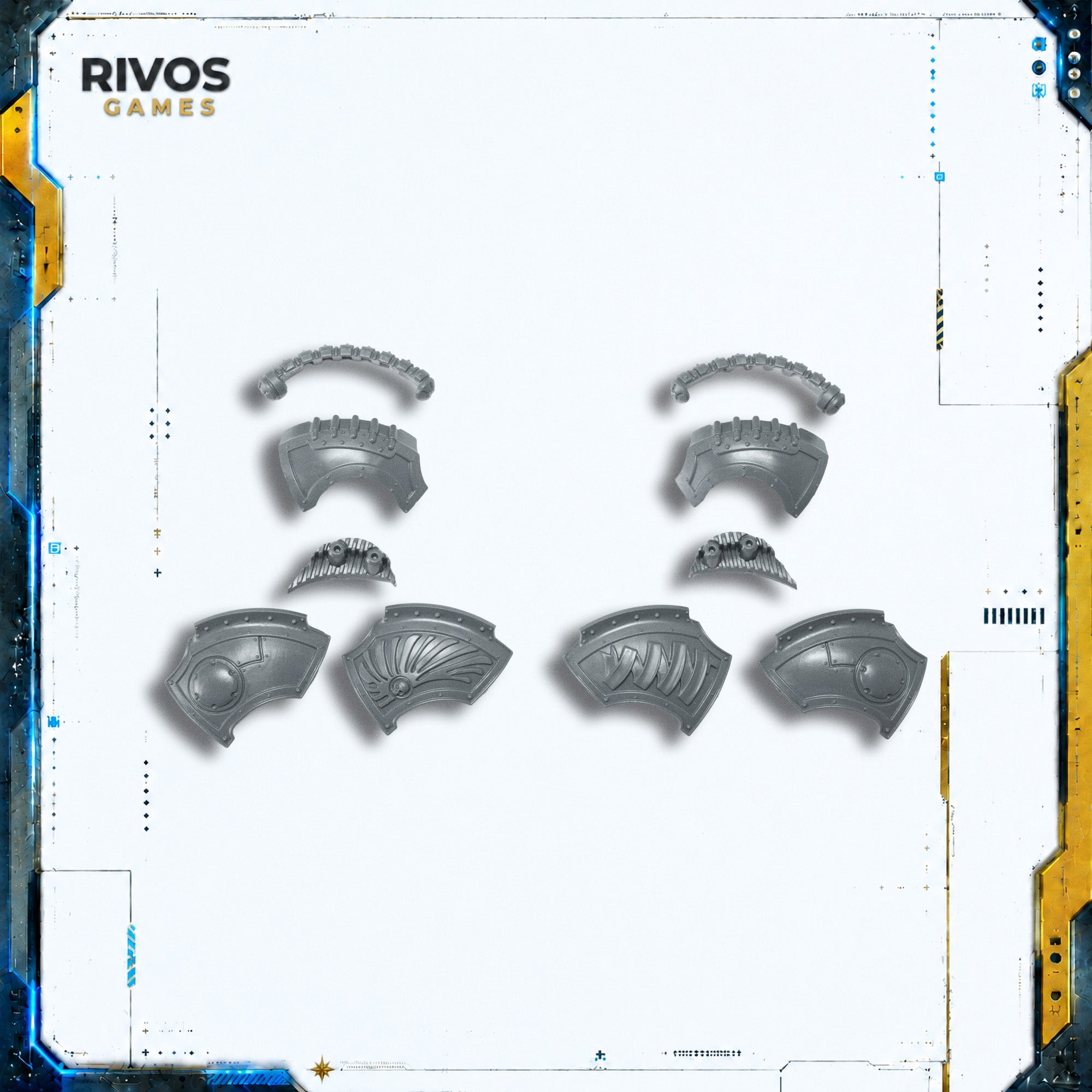Horus Heresy Space Marines Saturnine Praetor Shoulder Pads - Bits (Bitz)