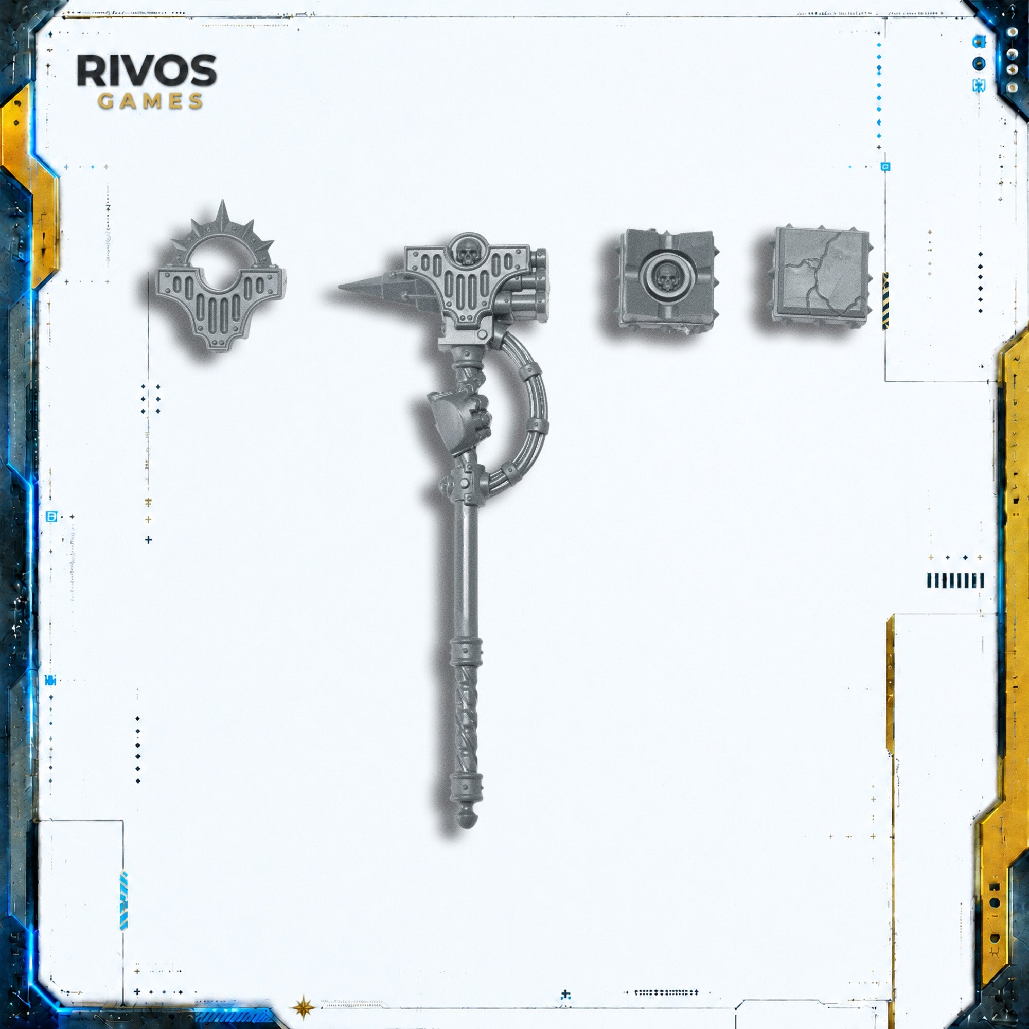 Horus Heresy Space Marines Saturnine Praetor Concussion Hammer - Bits (Bitz)