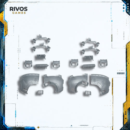 Horus Heresy Space Marines Saturnine Dreadnought Shoulder Pads Bits Bitz