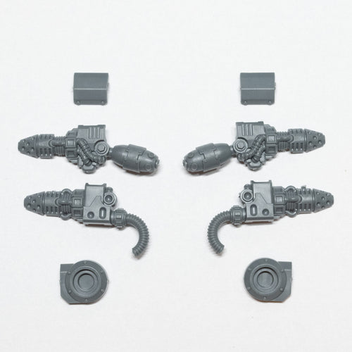Horus Heresy Space Marines Saturnine Dreadnought Photonic Incinerator x 2 - Warhammer - Spare Part