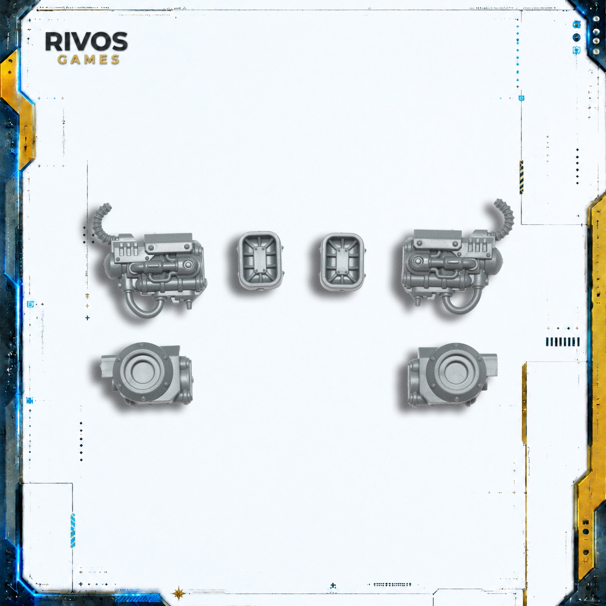 Horus Heresy Space Marines Saturnine Dreadnought Concussive Resonator x 2 - Bits (Bitz)