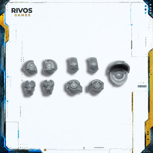 Horus Heresy Space Marines Saturnine Dreadnought Heads x 2 Bits Bitz