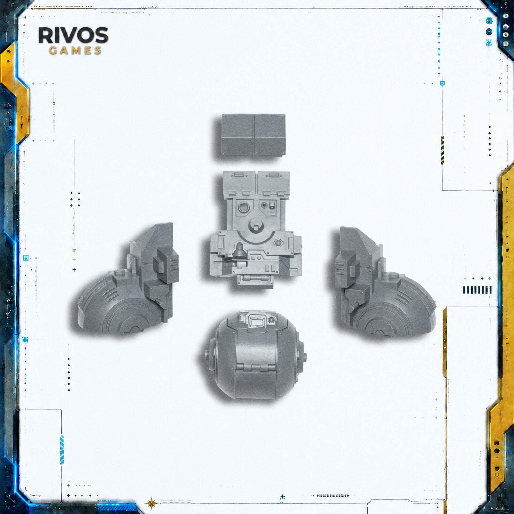 Horus Heresy Space Marines Araknae Quad Accelerator Platform Hull A - Bits (Bitz)