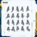 Warhammer Soulblight Gravelords Deathrattle Skeletons Head Torso and Legs x 10