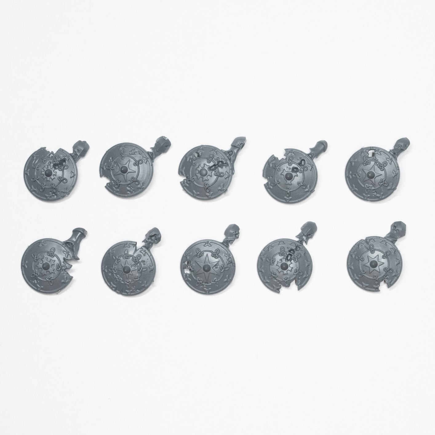 Soulblight Gravelords Deathrattle Skeletons Shields x 10 - Age of Sigmar - Conversion Part