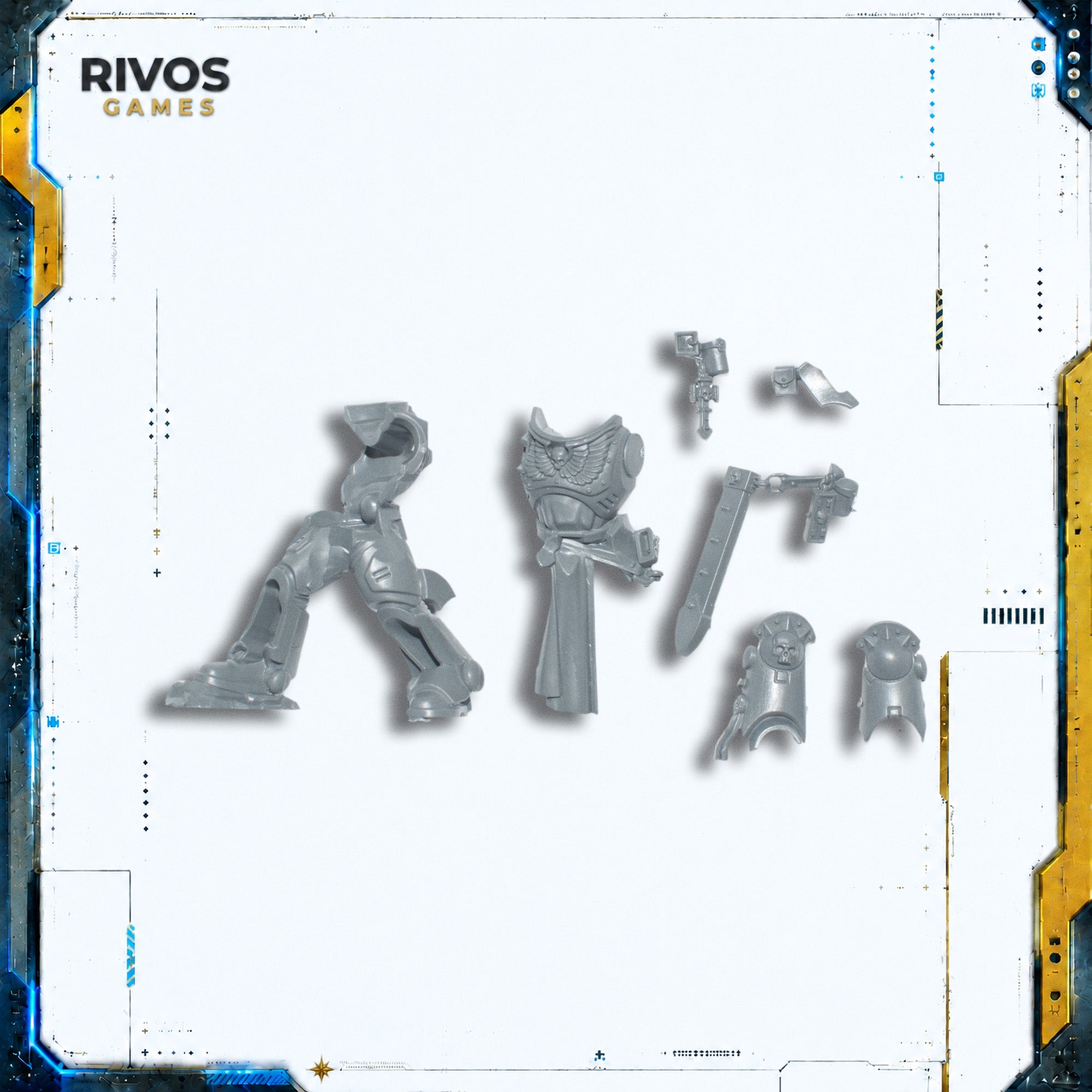 Warhammer 40K Space Marines Bladeguard Veterans Legs and Torso A - Bits (Bitz)