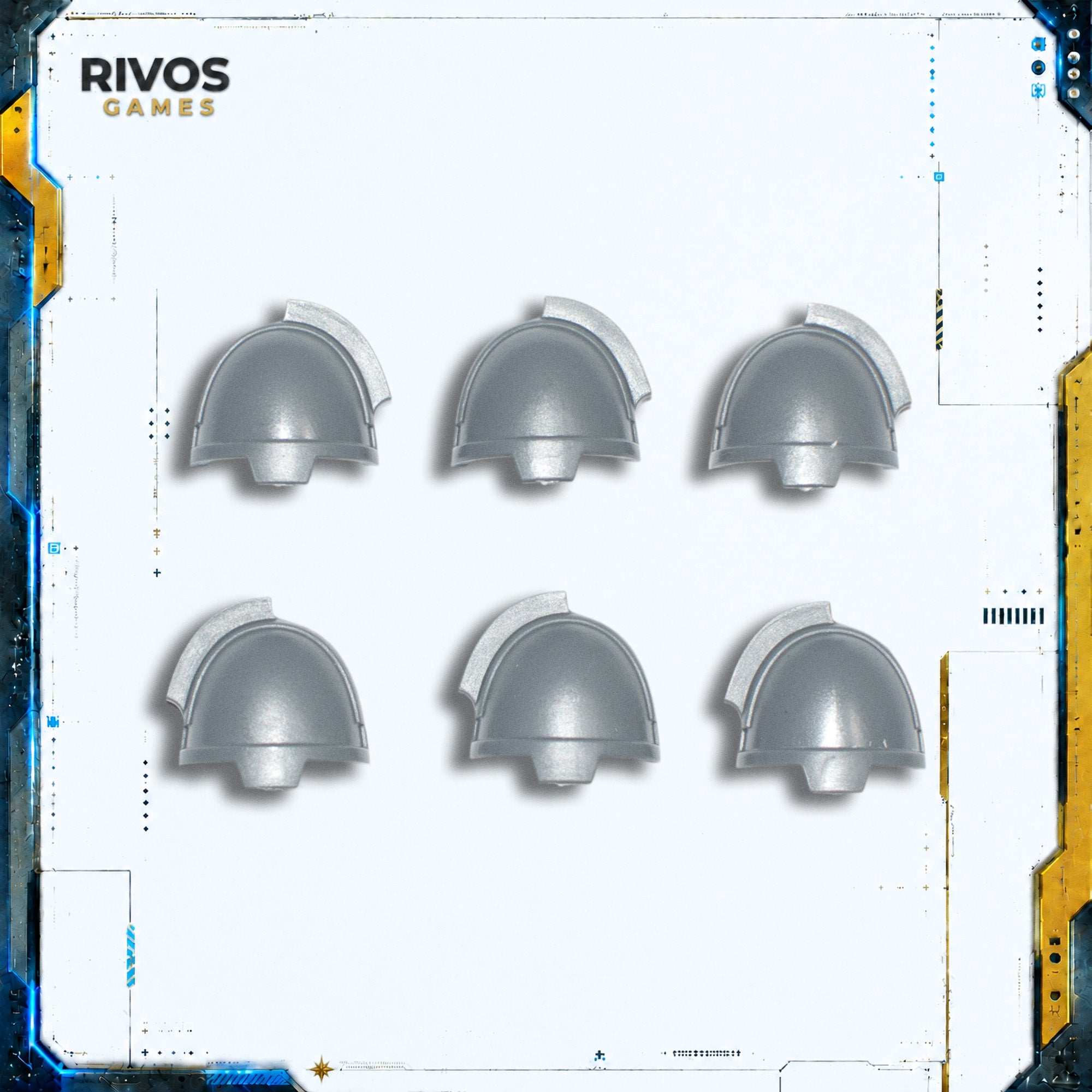 Warhammer 40K Space Marines Bladeguard Veterans Shoulder Pads x 6 - Bits (Bitz)