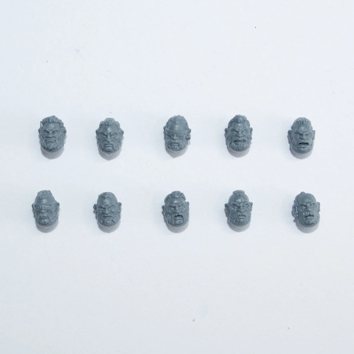 Warhammer 40K Leagues of Votann Hearthkyn Warriors Heads x 10 Bits Bitz