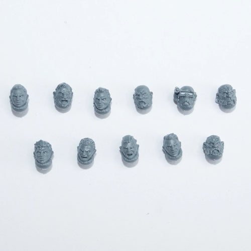 Warhammer 40K Leagues of Votann Hearthkyn Warriors Heads x 11 Bits Bitz