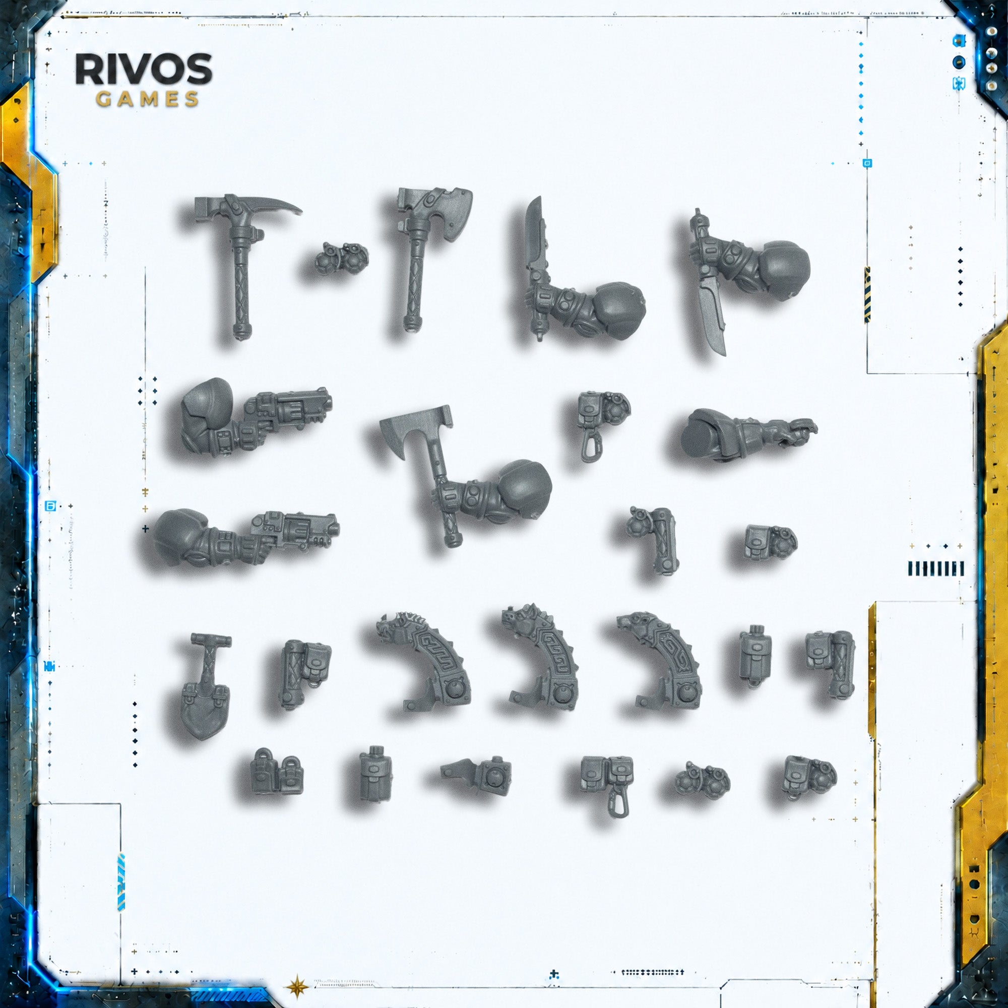 Warhammer 40K Leagues of Votann Hearthkyn Warriors Accessories - Bits (Bitz)