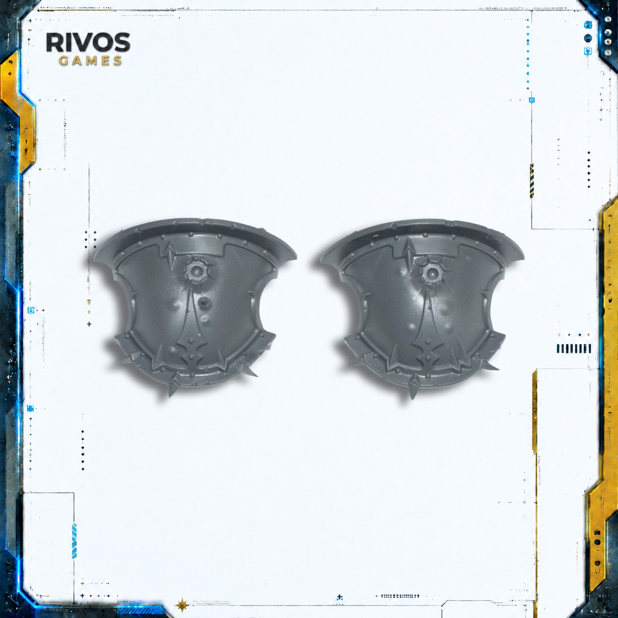 Warhammer 40K Chaos Knights War Dogs Shoulder Pads - Bits (Bitz)