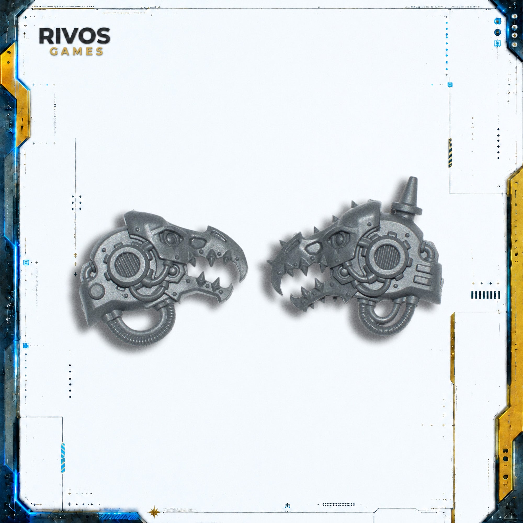 Warhammer 40K Chaos Knights War Dogs Head B - Bits (Bitz)