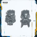 Warhammer 40K Chaos Knights War Dogs Face Plate x 2 - Bits (Bitz)