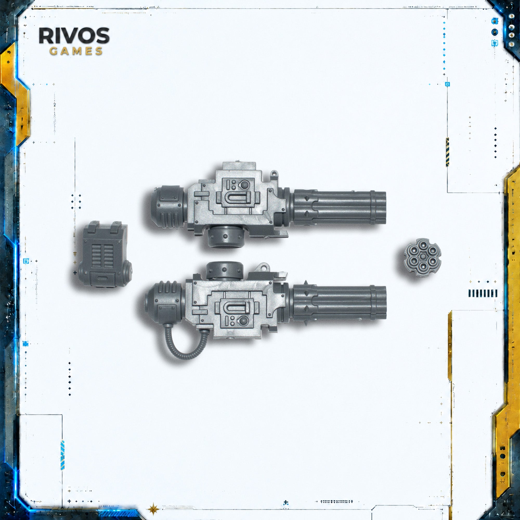 Warhammer 40K Chaos Knights War Dogs Avenging Chaincannon - Bits (Bitz)