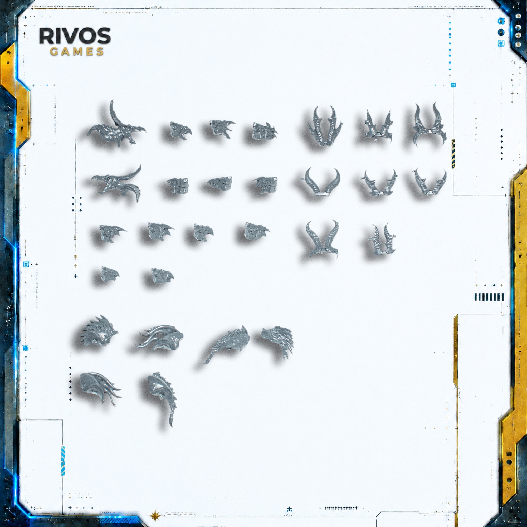 Daemons of Tzeentch Tzaangors Heads - Bits (Bitz)
