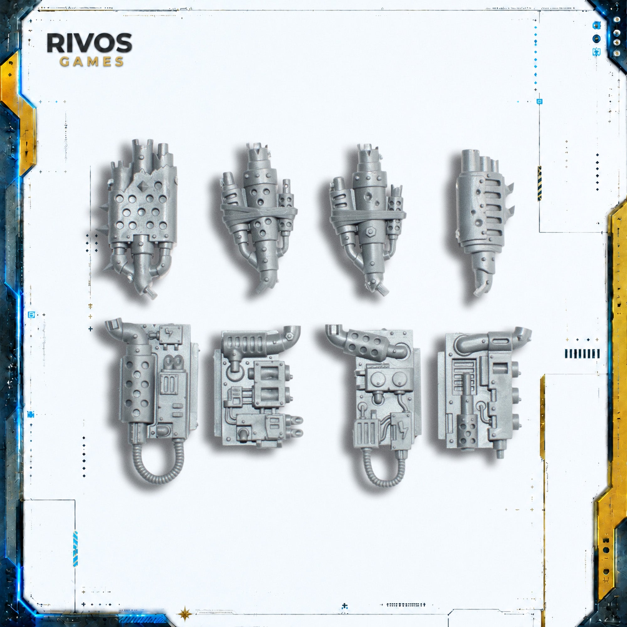 Warhammer 40K Orks Ork Deff Dread Engine/Exhausts - Bits (Bitz)