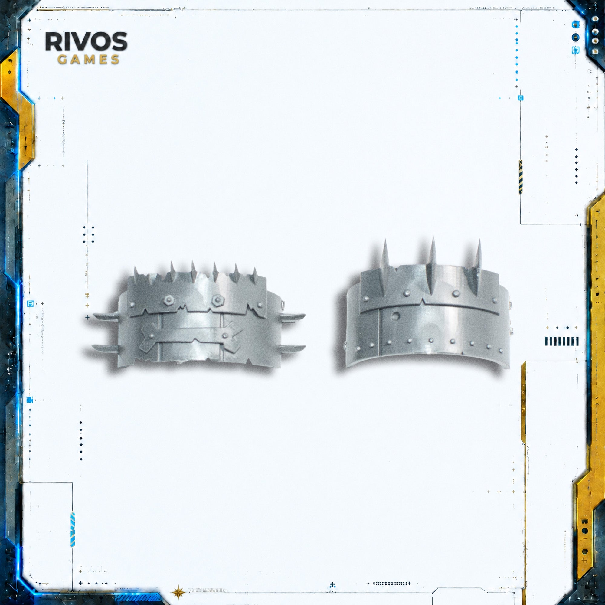 Warhammer 40K Orks Ork Deff Dread Shoulder Pads - Bits (Bitz)