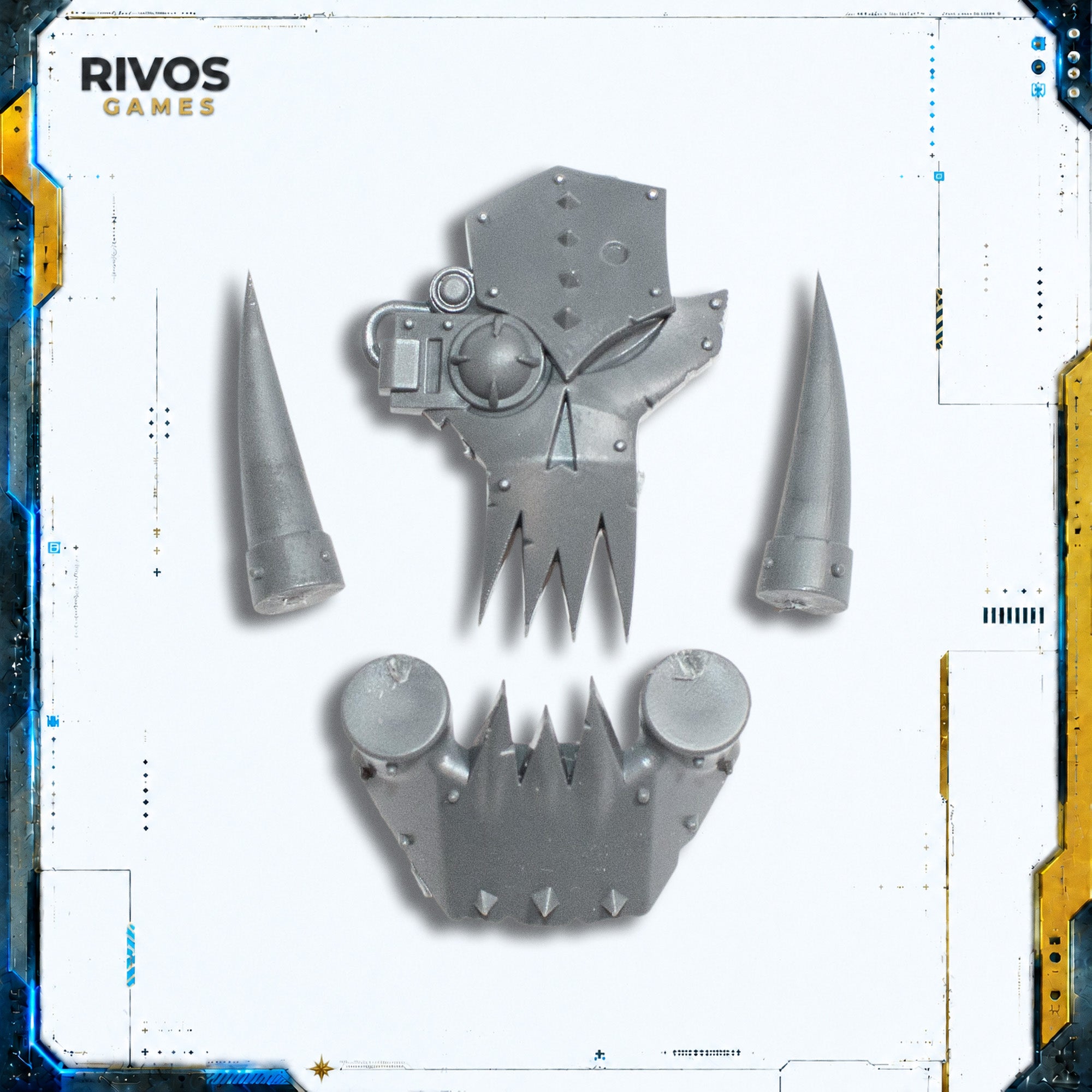 Warhammer 40K Orks Ork Deff Dread Face - Bits (Bitz)
