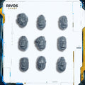 Warhammer 40K Space Marines Assault Intercessors Heads x 9 - Bits (Bitz)
