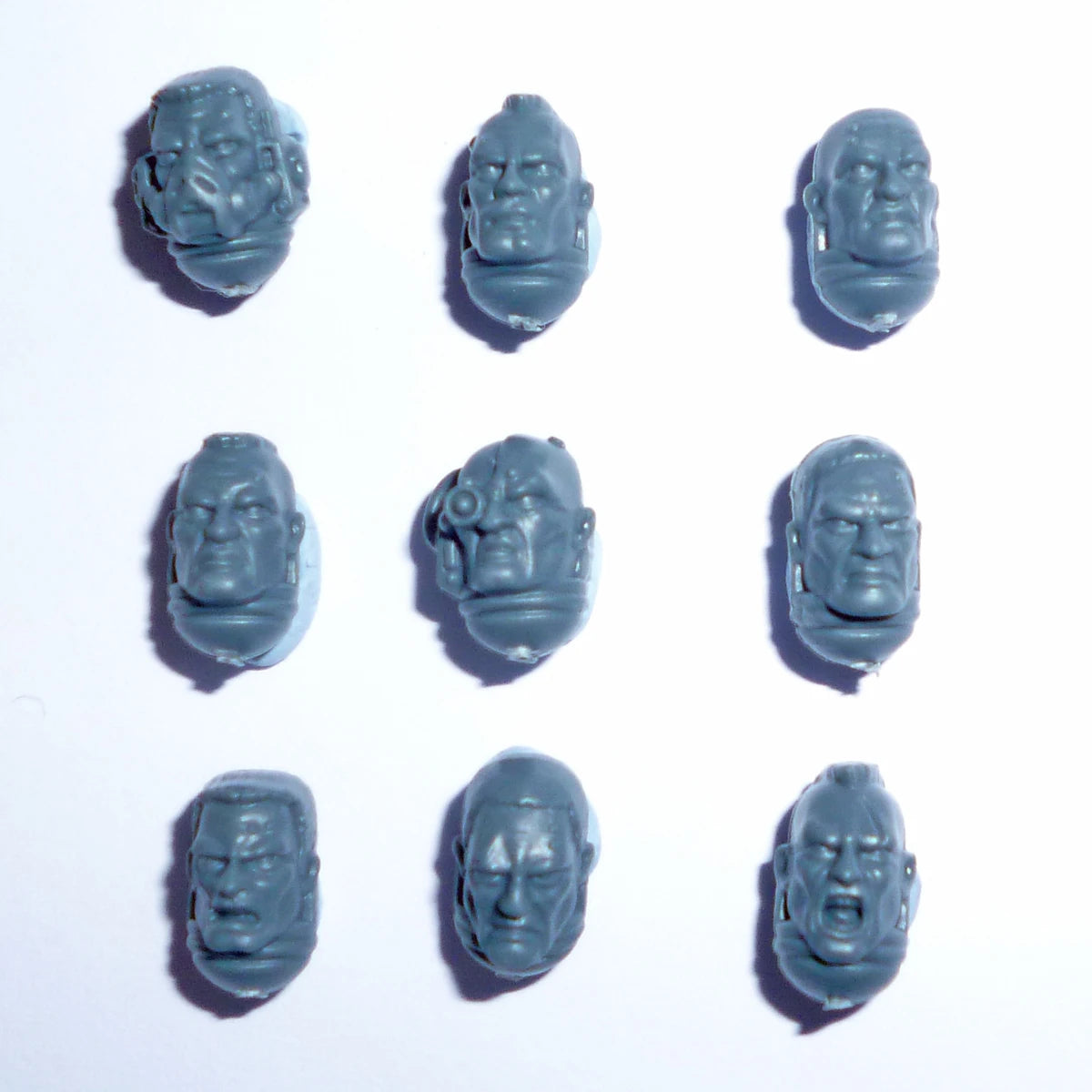 Warhammer 40K Space Marines Assault Intercessors Heads x 9 Bits Bitz
