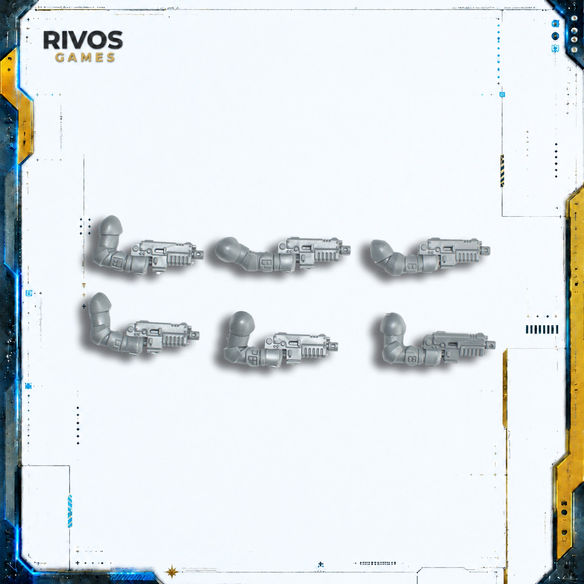Warhammer 40K Space Marines Assault Intercessors Heavy Bolt Pistol x 6 - Bits (Bitz)
