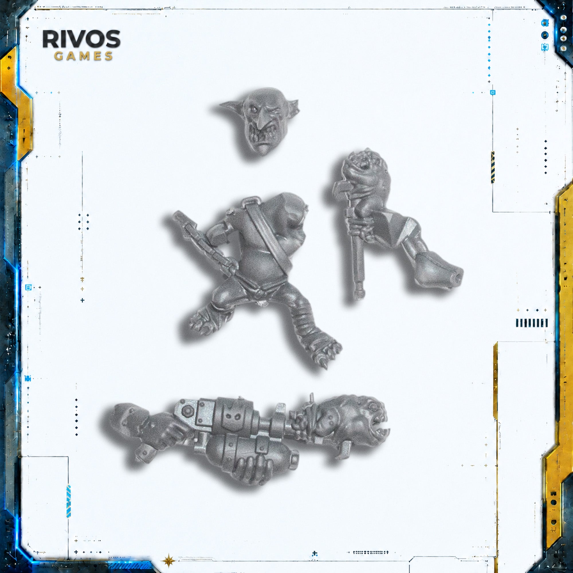 Warhammer 40K Orks Ork Squighog Boyz Saddlegit C - Bits (Bitz)