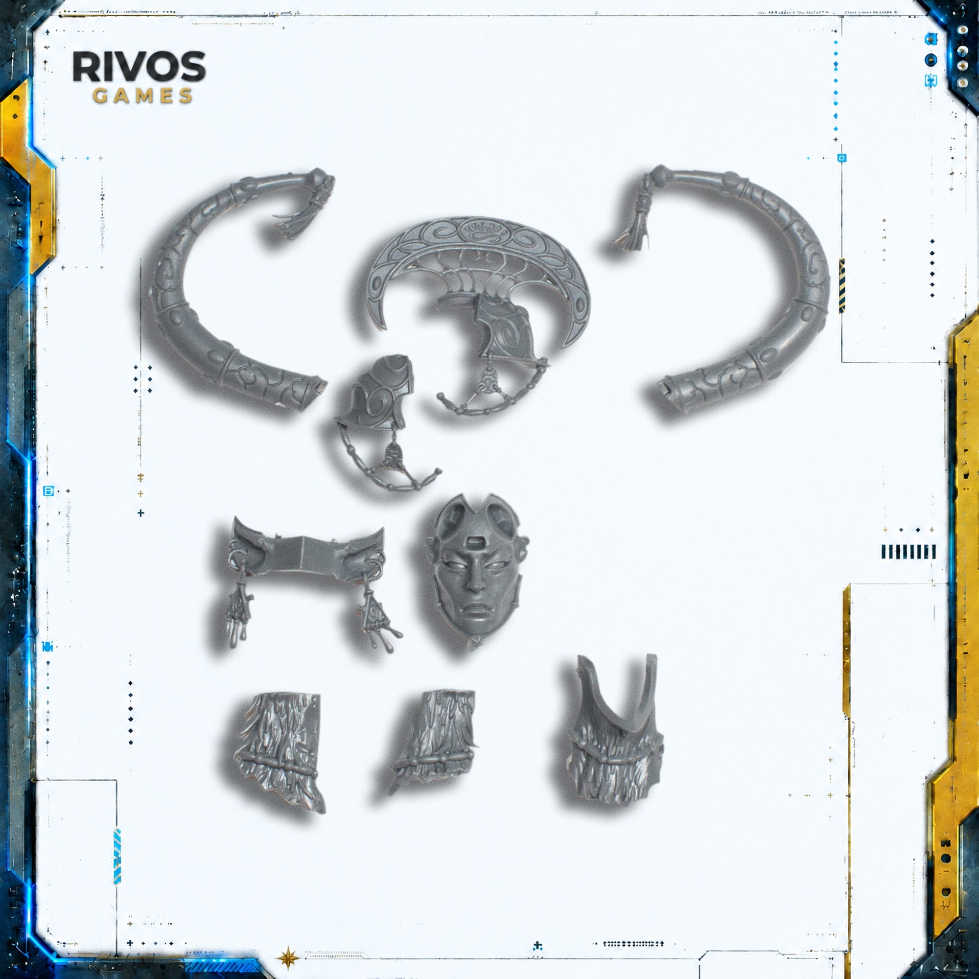 Warhammer Lumineth Archmage Teclis Celennar Head - Bits (Bitz)