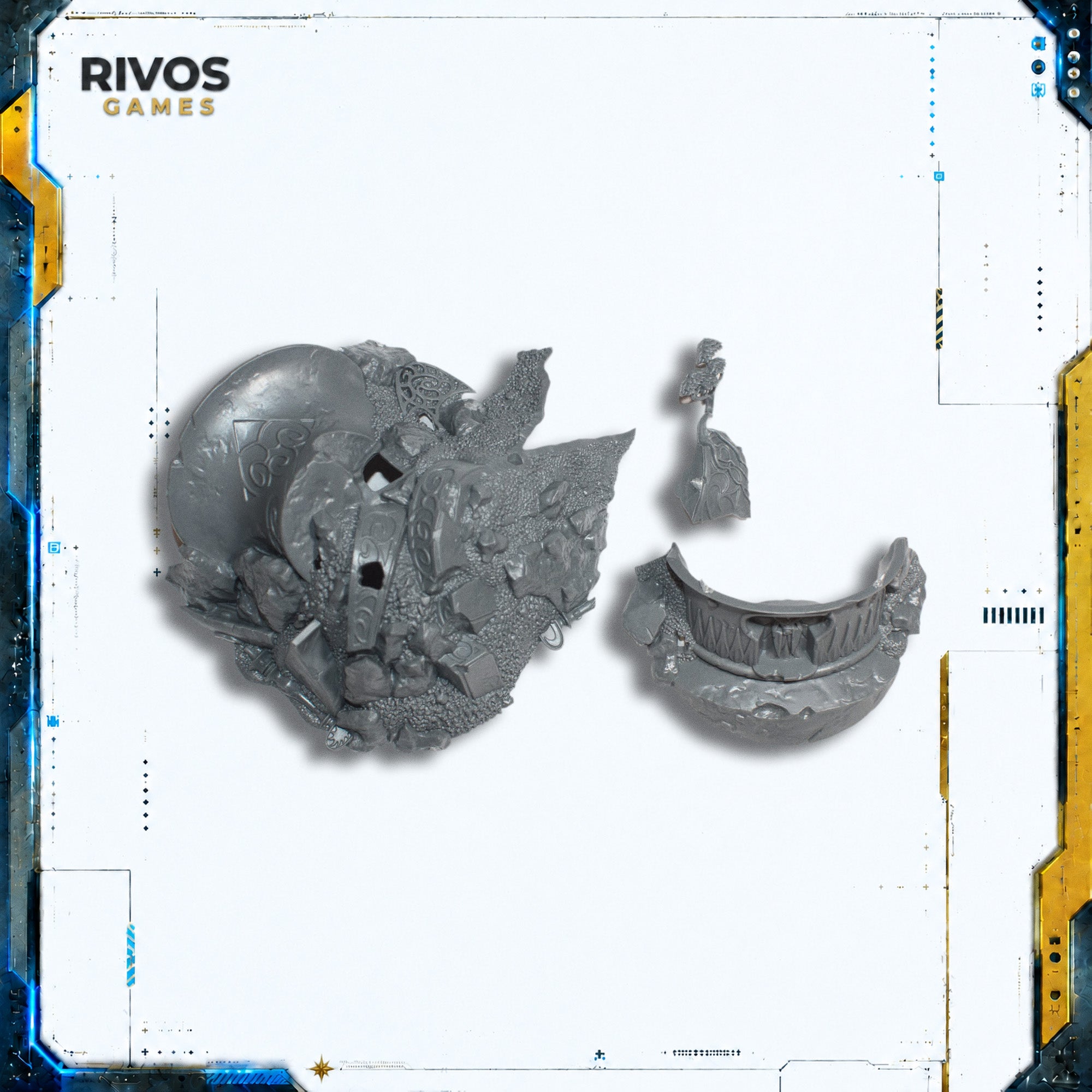 Warhammer Lumineth Archmage Teclis Scenic Base Ruins A - Bits (Bitz)