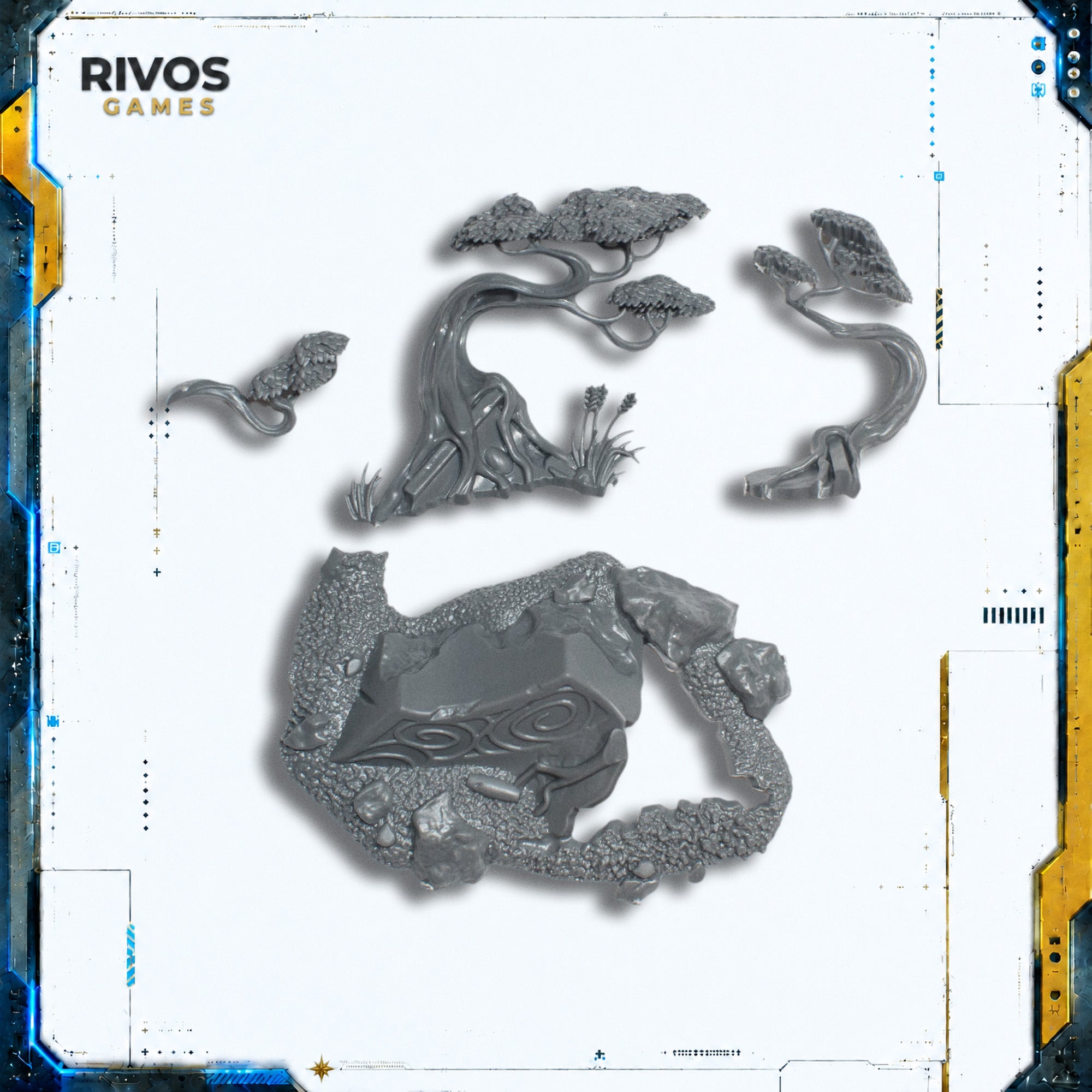 Warhammer Lumineth Archmage Teclis Scenic Ruins C - Bits (Bitz)