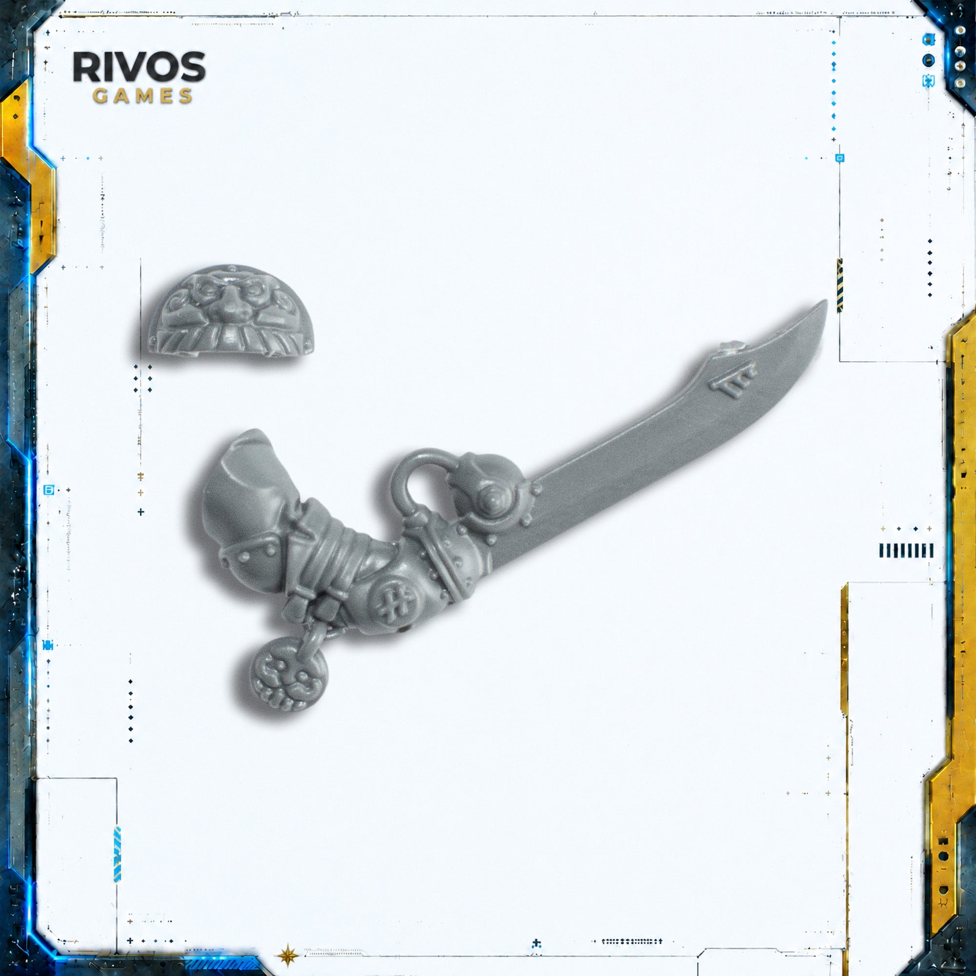 Warhammer Kharadron Overlords Arkanaut Company Captain Sword - Bits (Bitz)