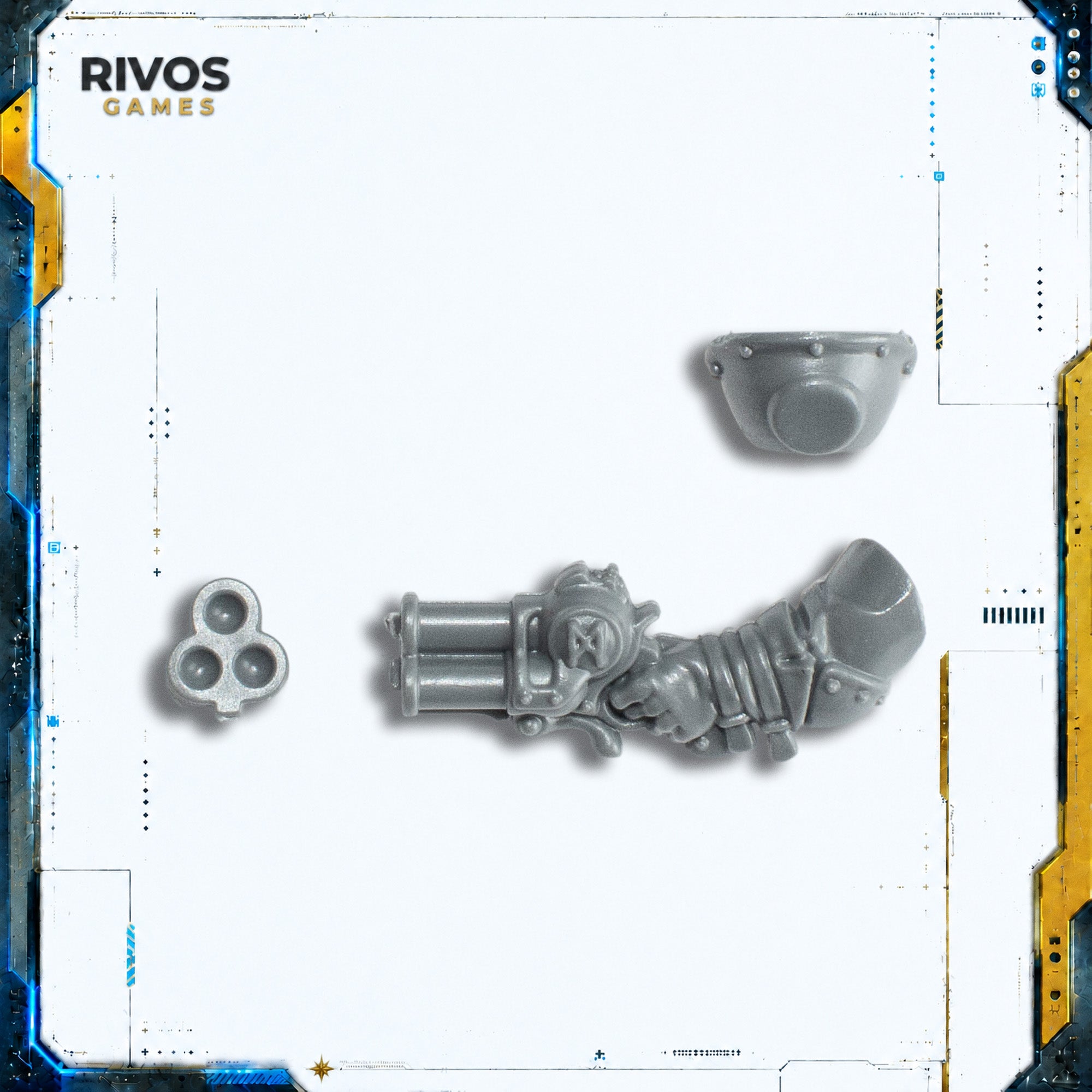 Warhammer Kharadron Overlords Arkanaut Company Captain Volley Pistol - Bits (Bitz)