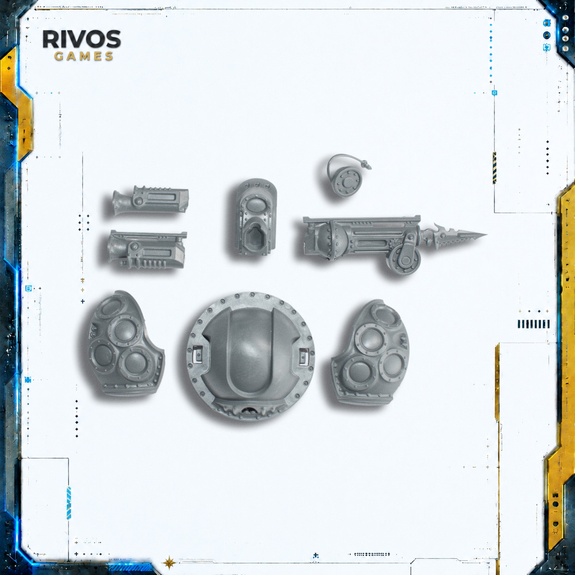 Warhammer Kharadron Overlords Arkanaut Frigate Skyhook/Skycannon - Bits (Bitz)