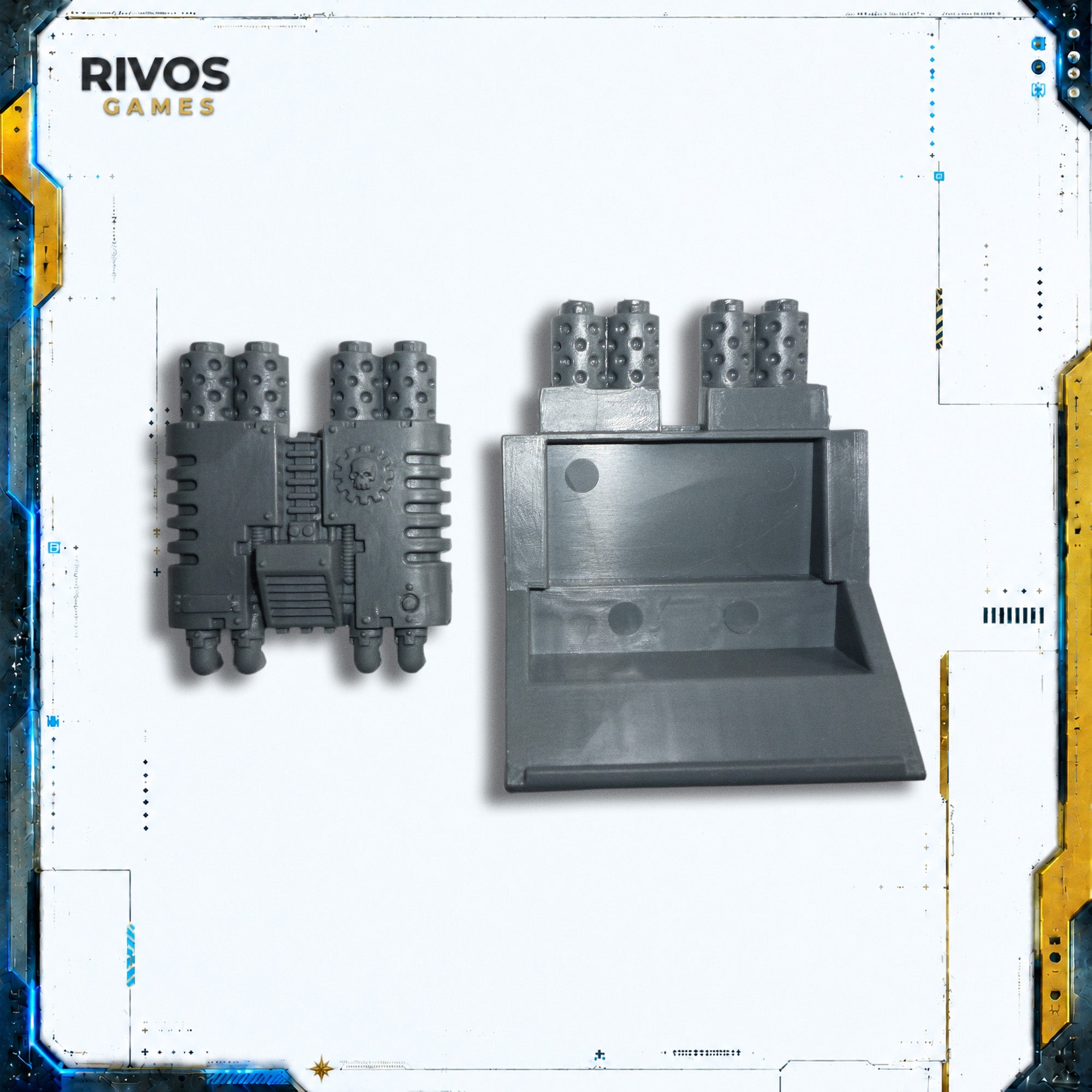 Warhammer 40K Space Marines Land Raider Exhaust Assembly - Bits (Bitz)