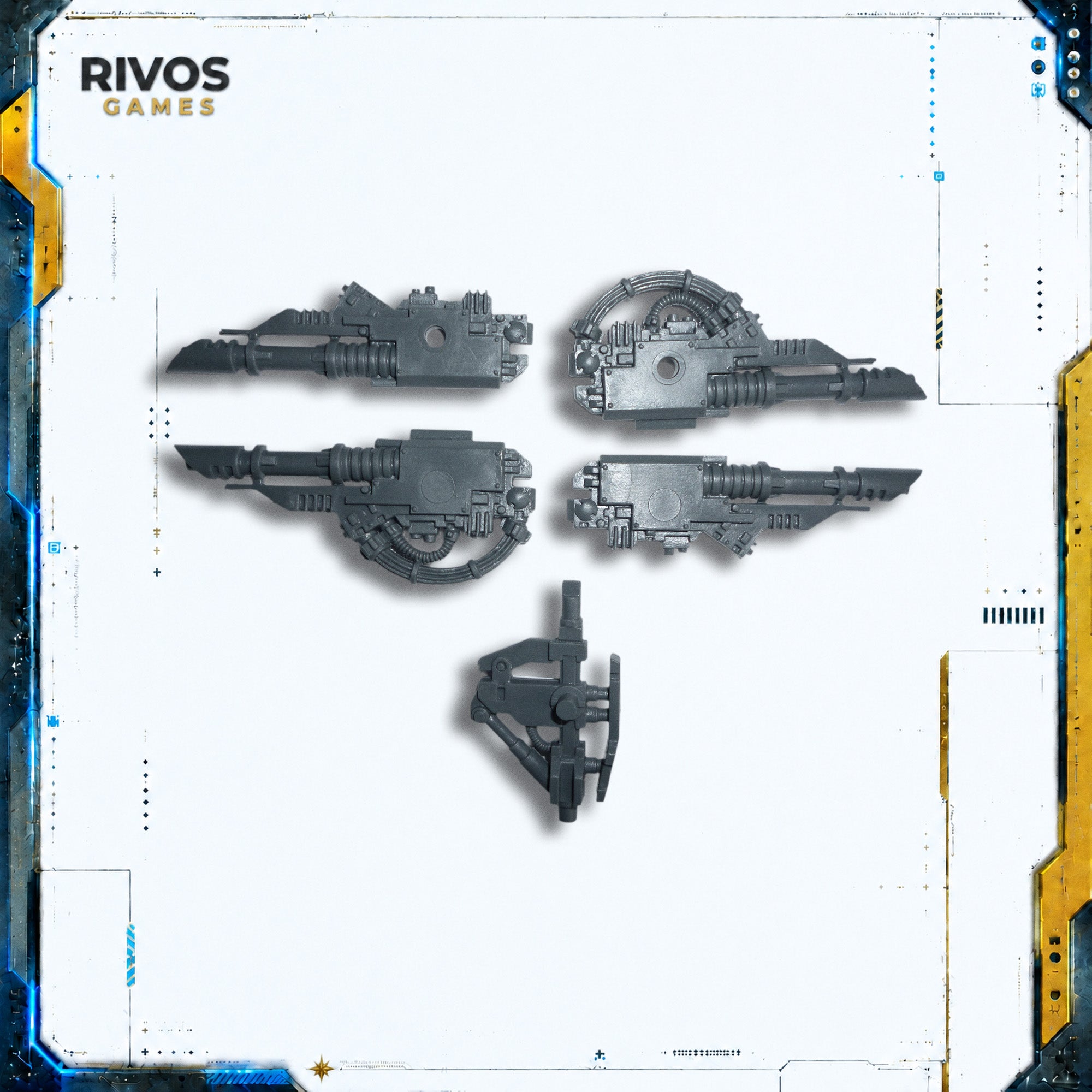 Warhammer 40K Space Marines Land Raider Twinlinked Lascannon - Bits (Bitz)