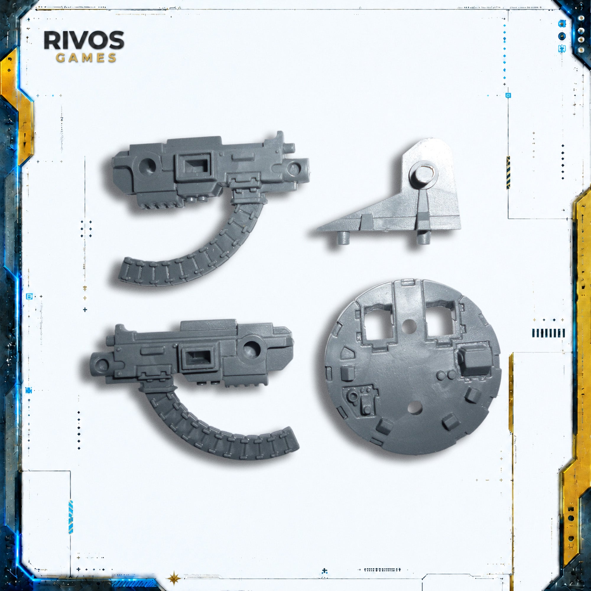 Warhammer 40K Space Marines Land Raider Twinlinked Heavy Bolters - Bits (Bitz)