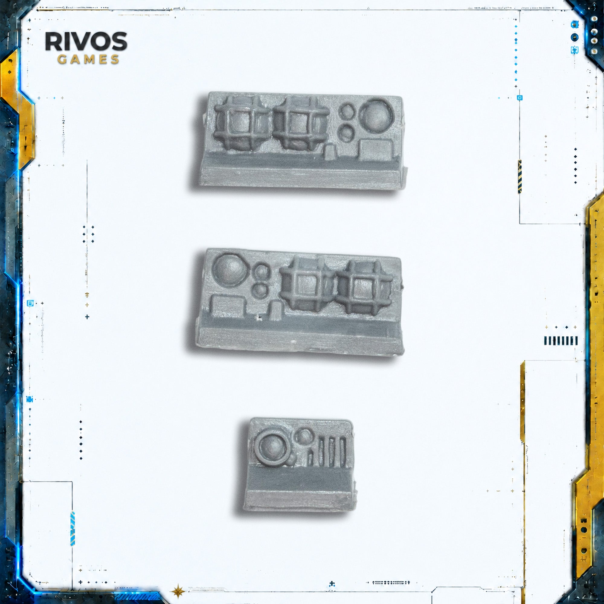 Warhammer 40K Chaos Space Marines Land Raider Front Lights x 3 - Bits (Bitz)