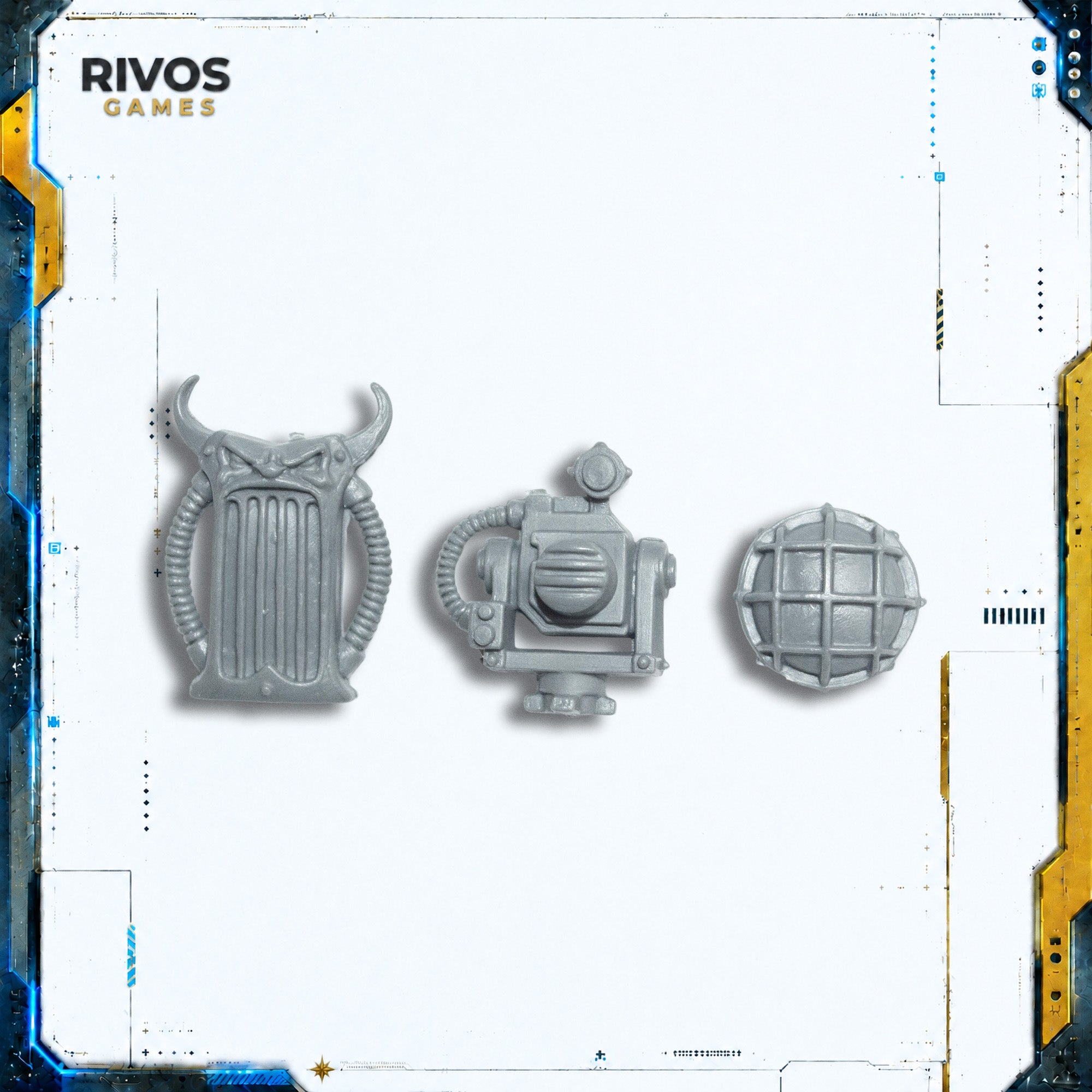Warhammer 40K Chaos Space Marines Land Raider Searchlight / Doom Siren - Bits (Bitz)