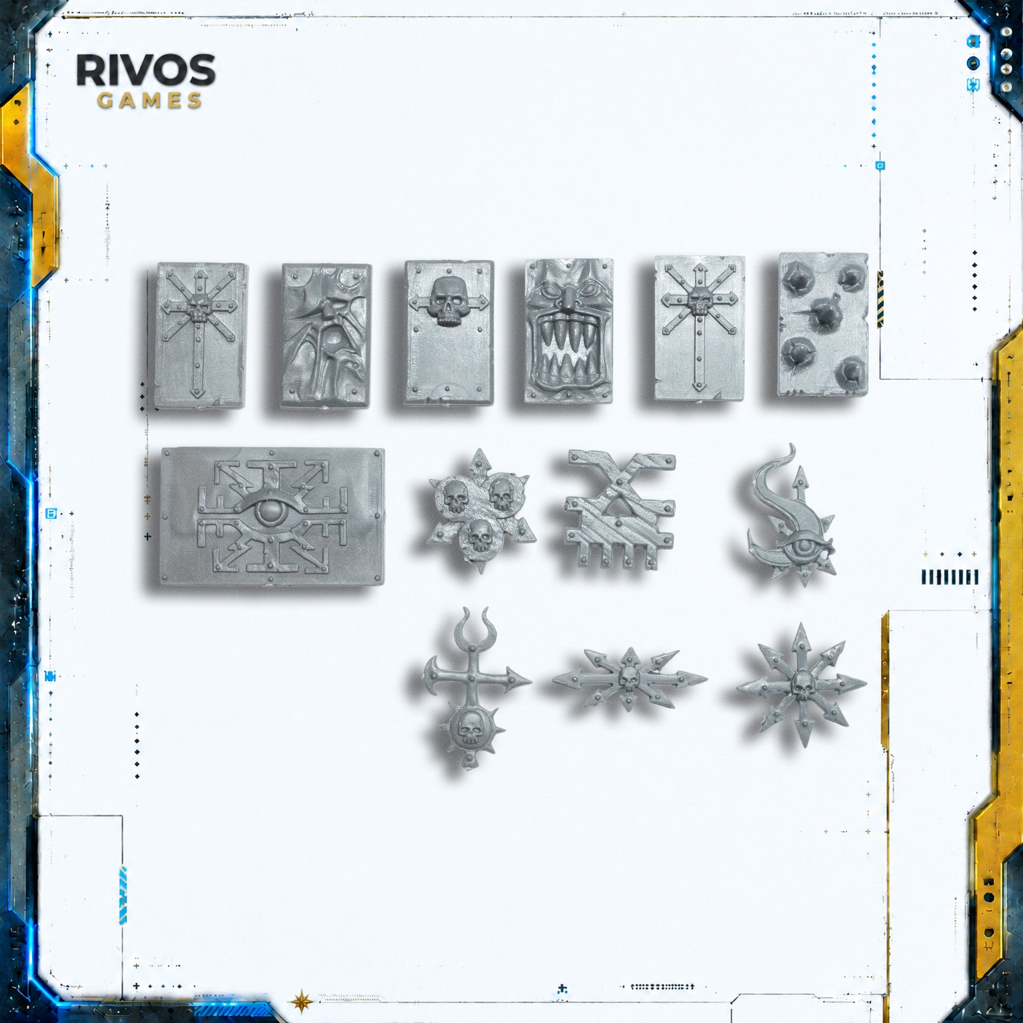 Warhammer 40K Chaos Space Marines Land Raider Accessories B - Bits (Bitz)