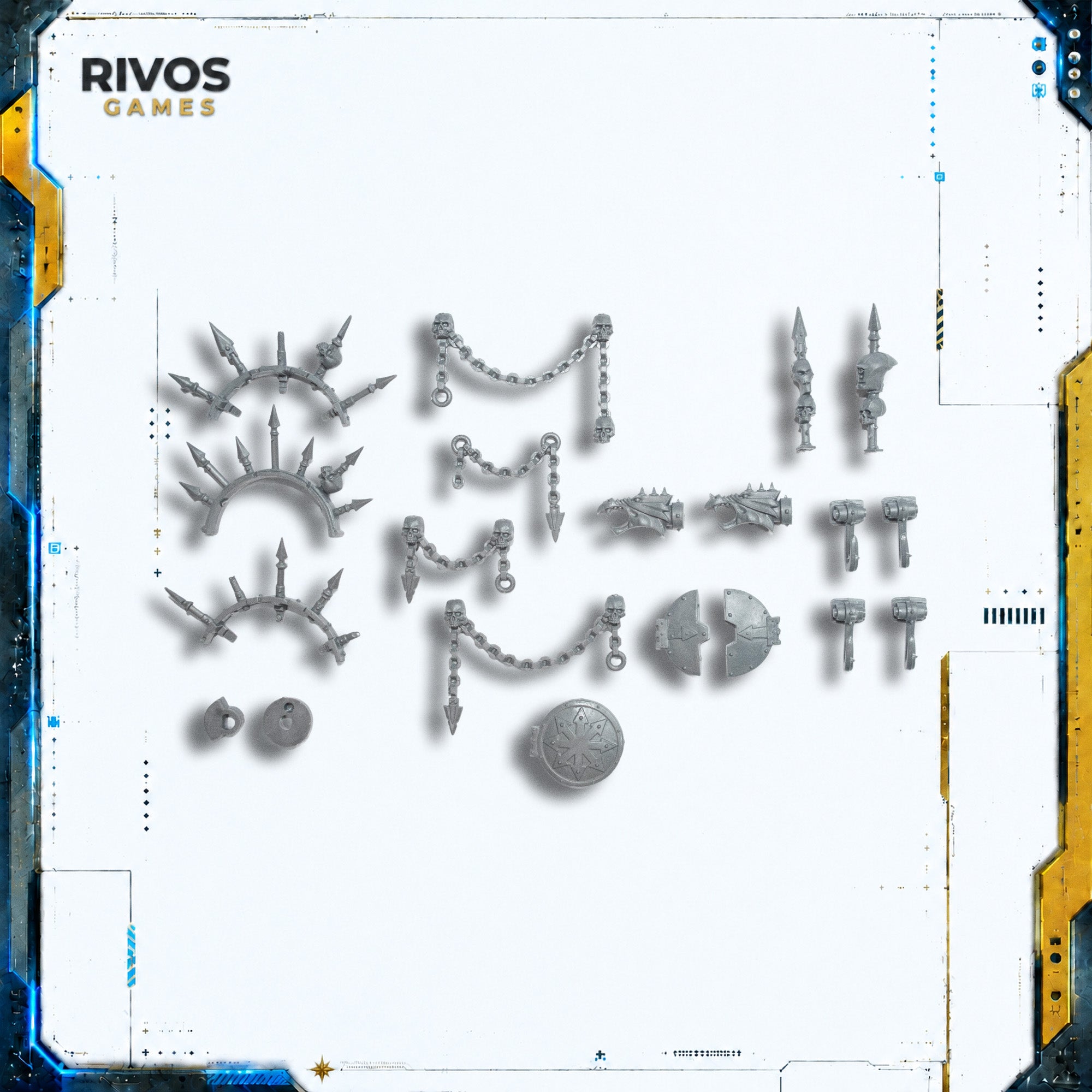 Warhammer 40K Chaos Space Marines Land Raider Accessories C - Bits (Bitz)