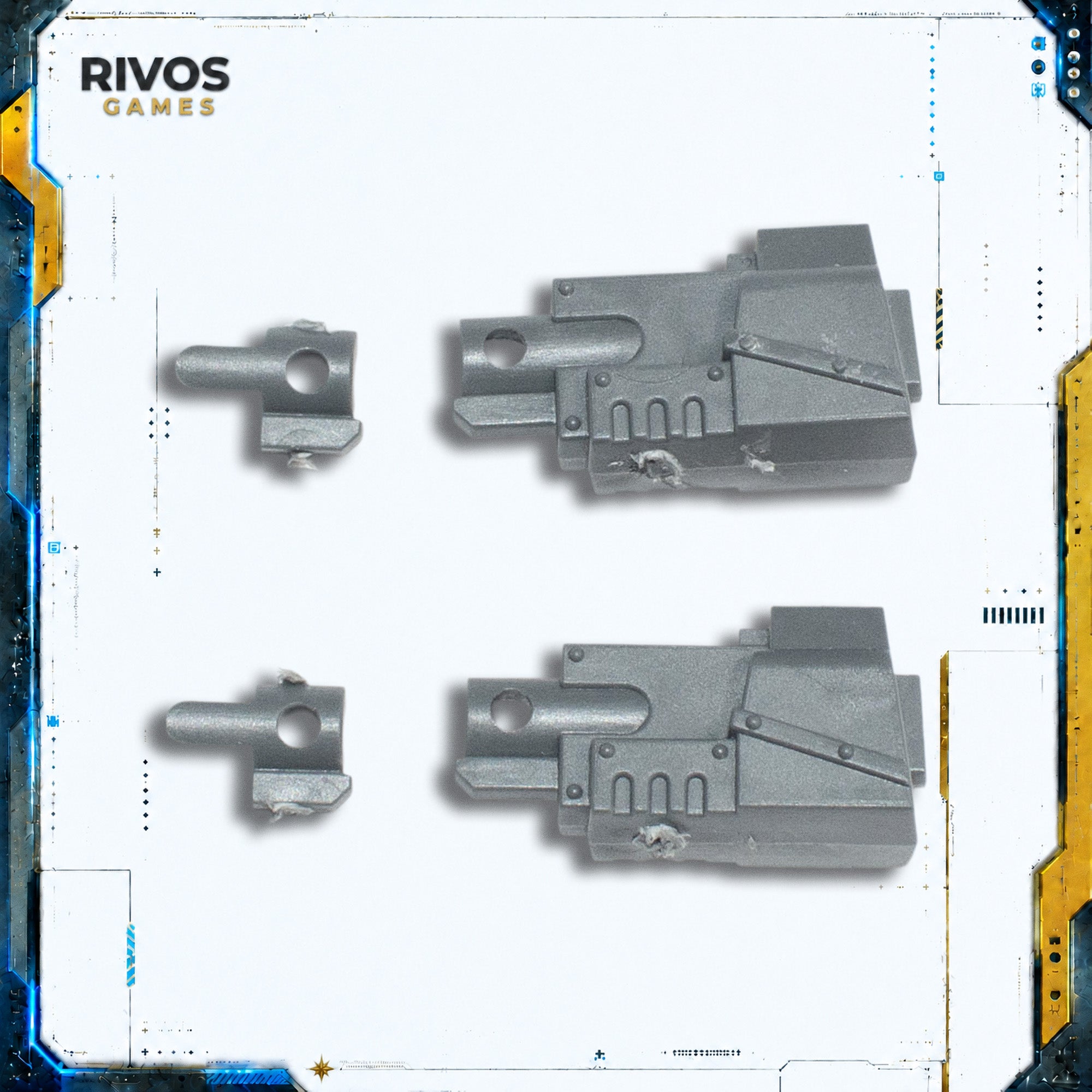 Horus Heresy Space Marines Land Raider Proteus Hull Heavy Bolters - Bits (Bitz)
