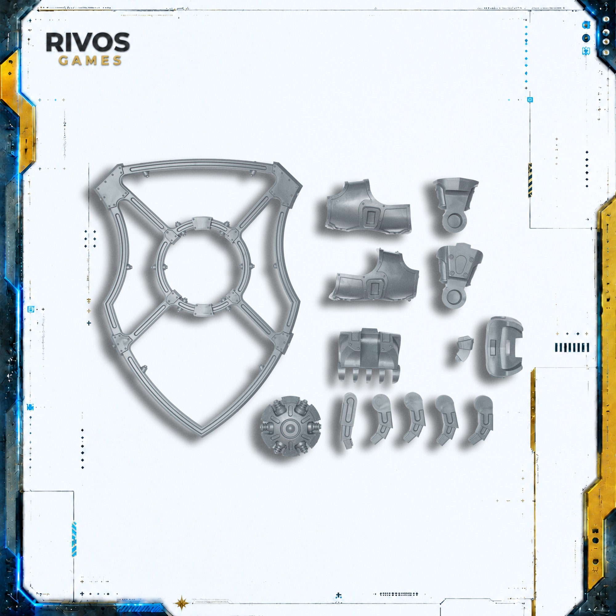 Horus Heresy Knight Houses Cerastus Knight Lancer Ion Gaunlet Shield - Bits (Bitz)