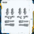 Warhammer 40K Imperial Knights Knight Dominus Twin Meltagun x 2 - Bits (Bitz)