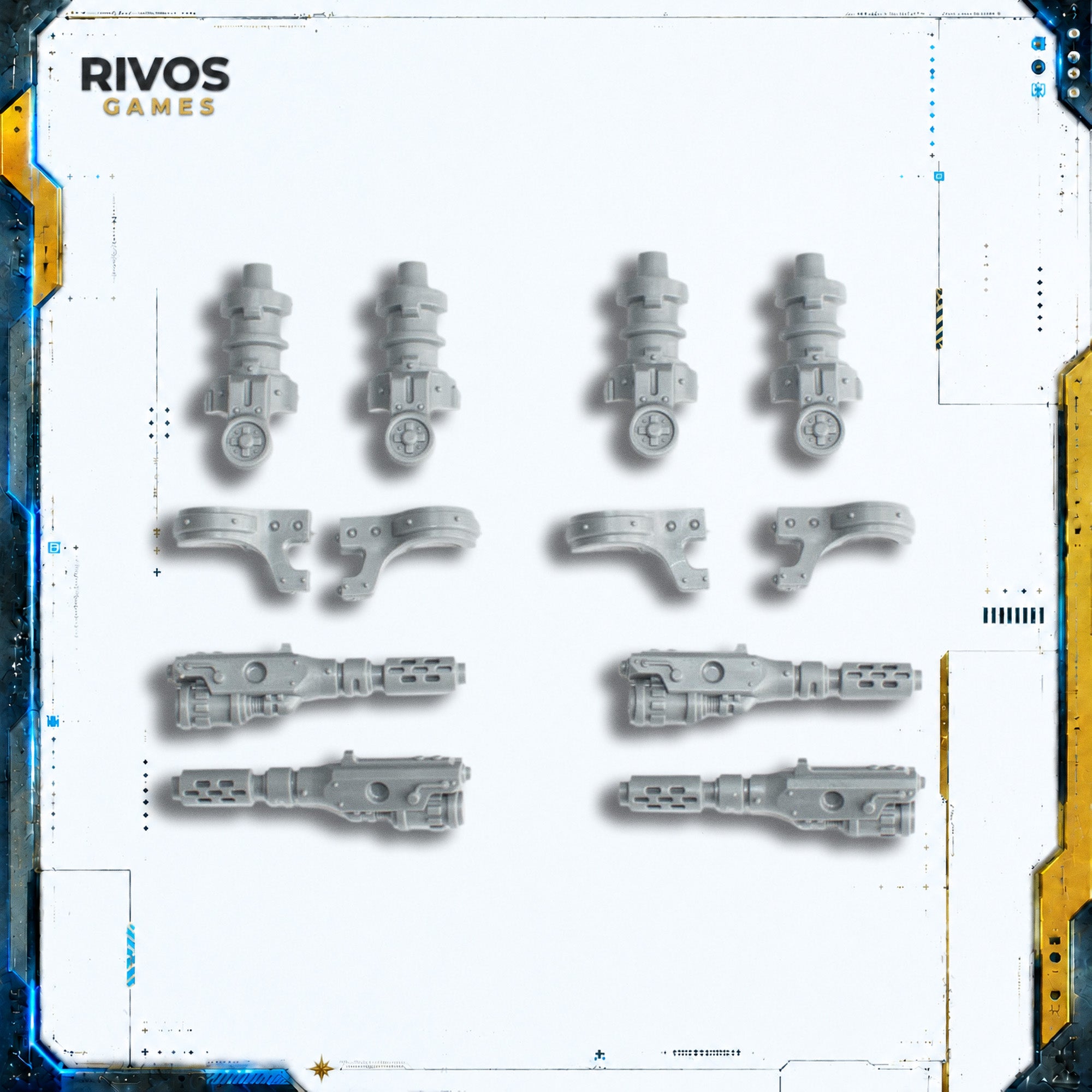 Warhammer 40K Imperial Knights Knight Dominus Twin Meltagun x 2 - Bits (Bitz)