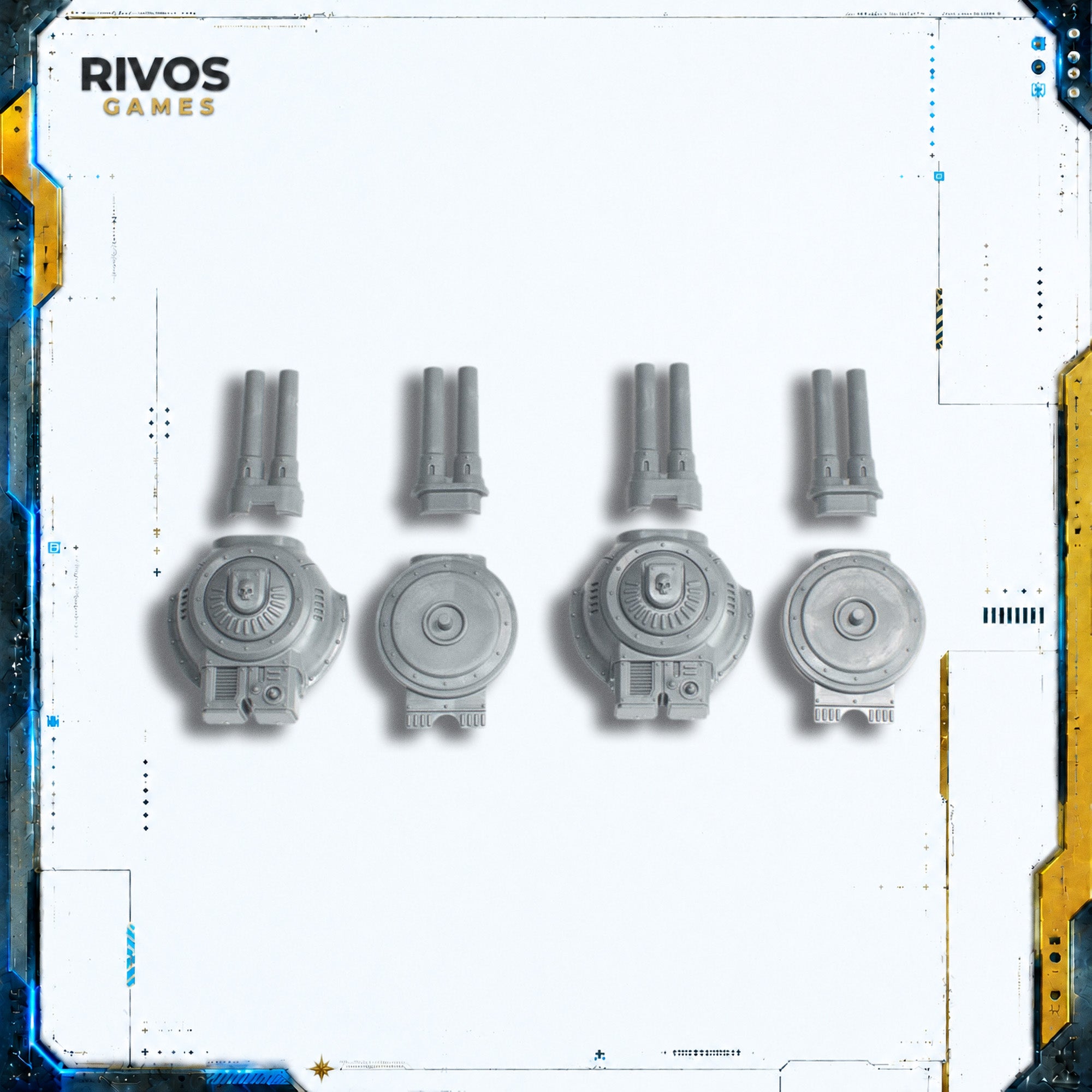 Warhammer 40K Imperial Knights Knight Dominus Twin Siegebreaker Cannons - Bits (Bitz)