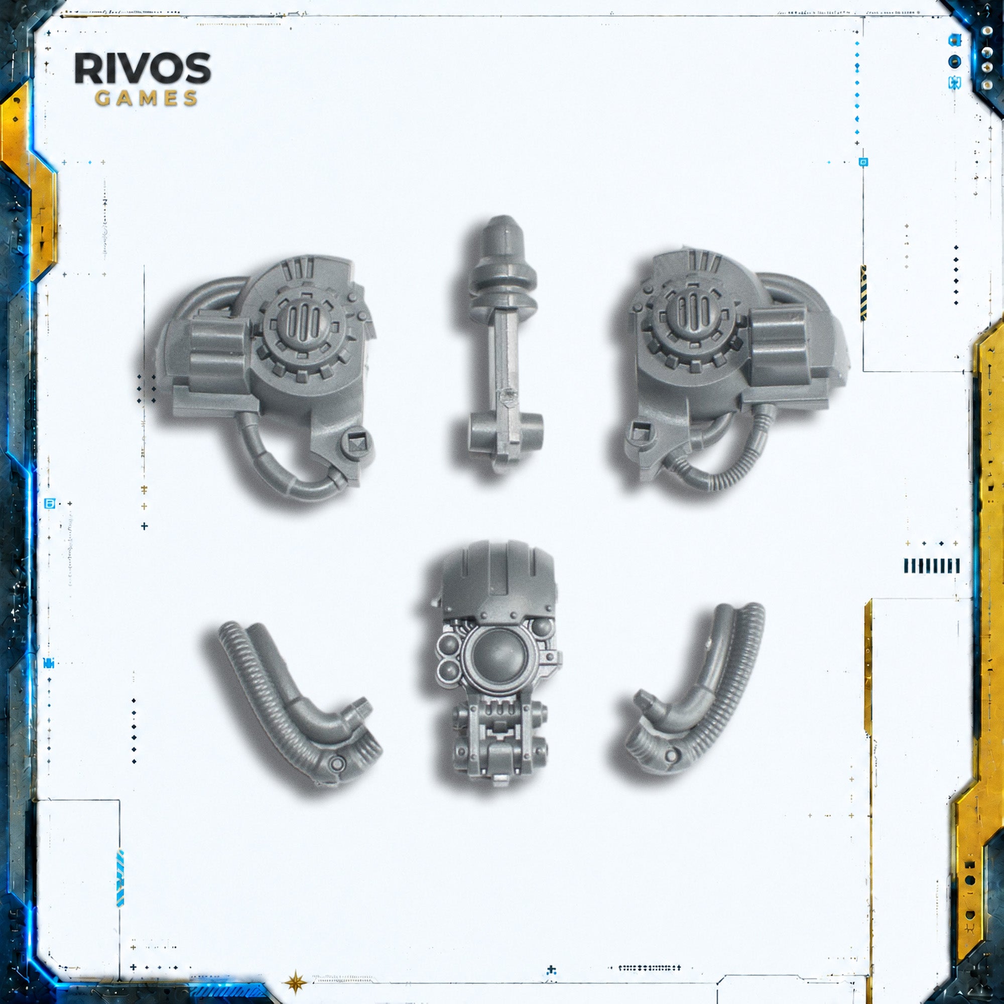 Warhammer 40K Imperial Knights Knight Dominus Head B - Bits (Bitz)