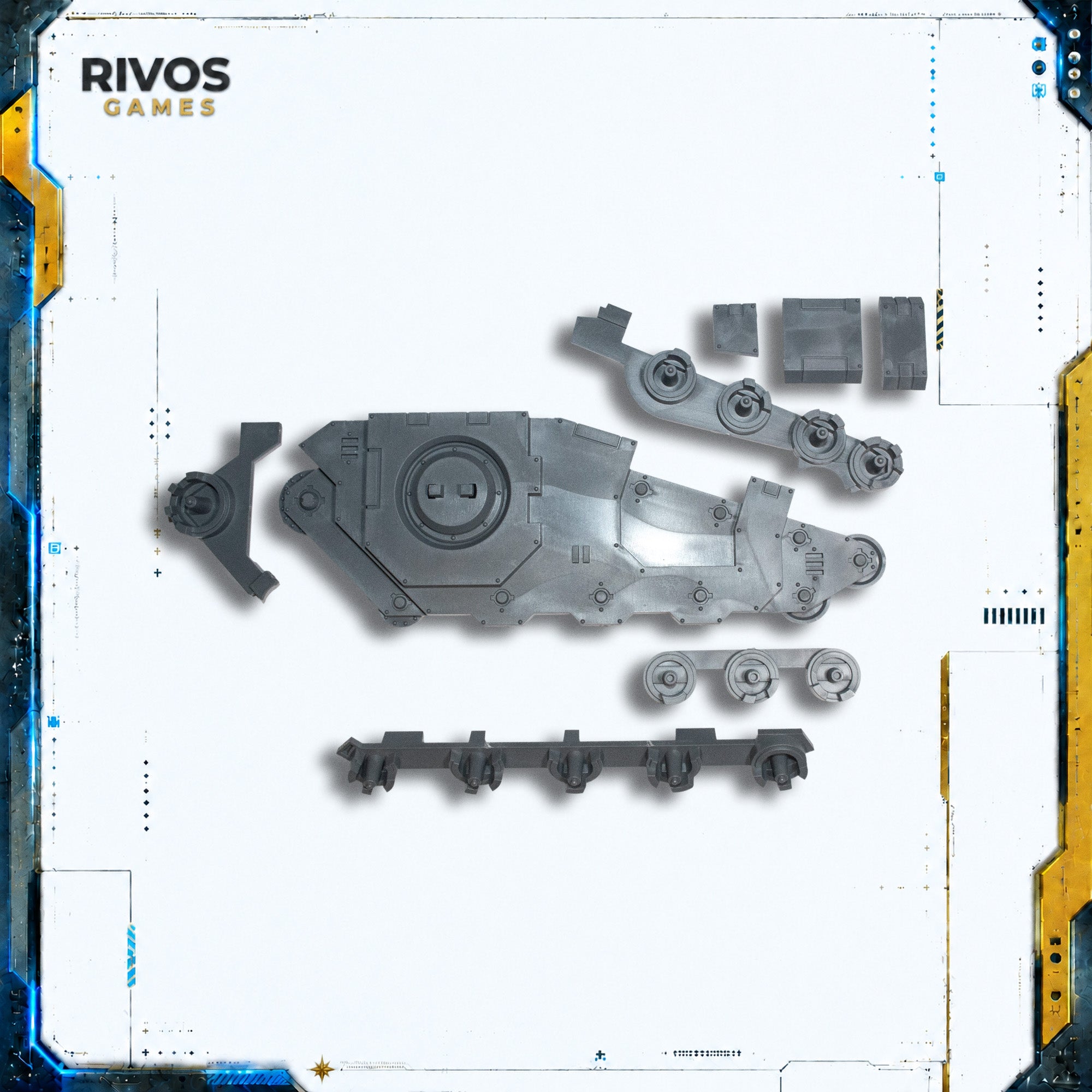 Horus Heresy Space Marines Sicaran Battle Tank Right Hull - Bits (Bitz)