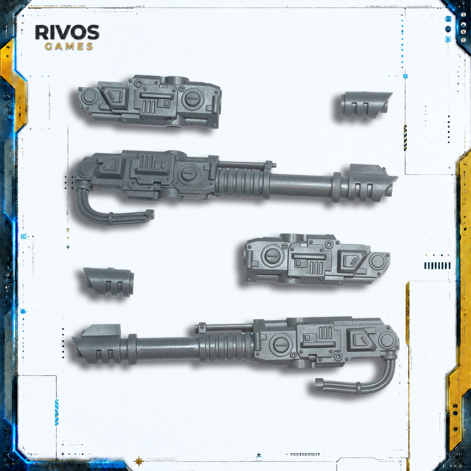 Horus Heresy Space Marines Sicaran Battle Tank Lascannon x 2 - Bits (Bitz)
